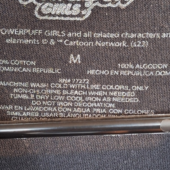 PowerPuff Girls Tee SzM Black Power Puff Characters Short Sleeves Machine Wash - Picture 3 of 9